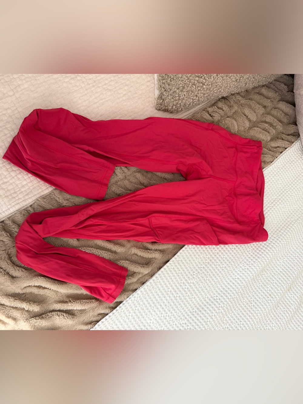 lululemon athletica Bright Pink Stretch Leggings